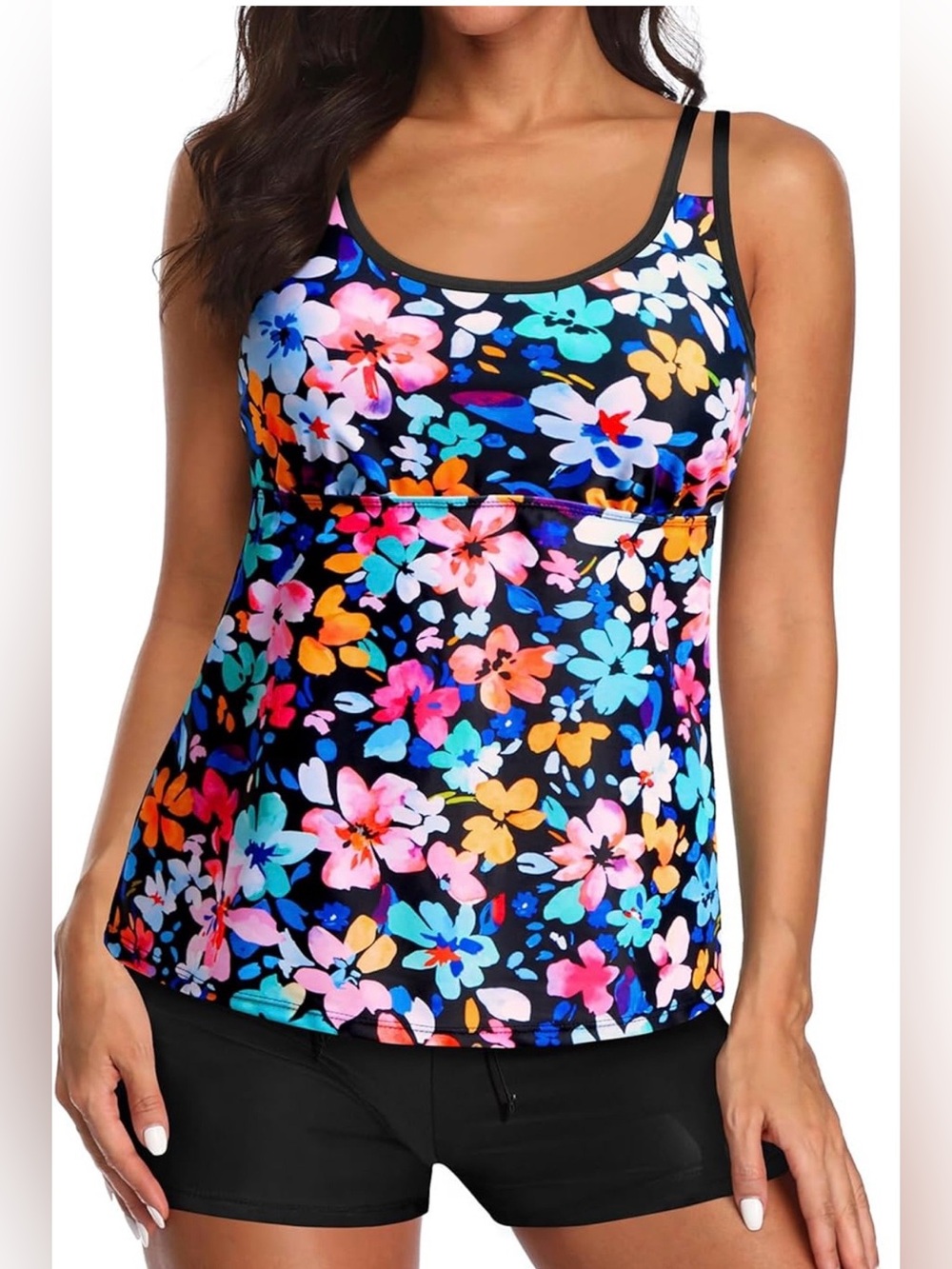 Tempt Me Two-Piece Tankini Swimsuit M